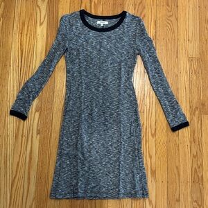 Madewell Heathered Gray Long Sleeve Dress